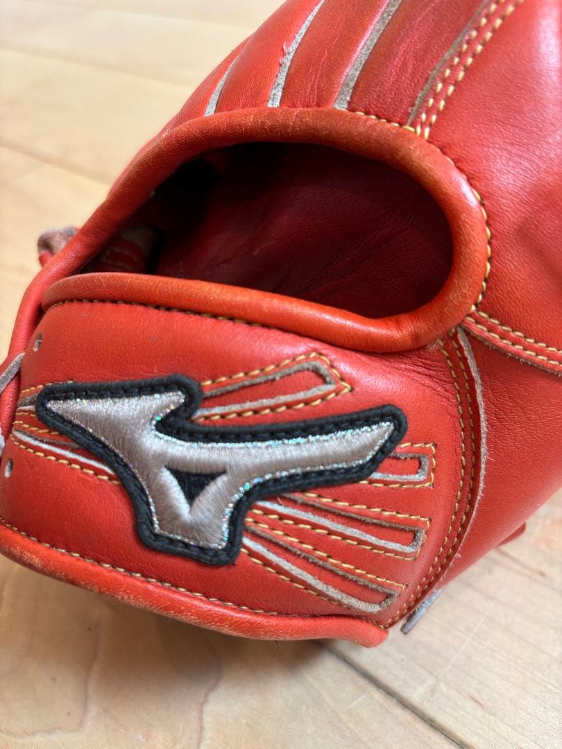 Mizuno 軟式グローブ オレンジ 右投げ用