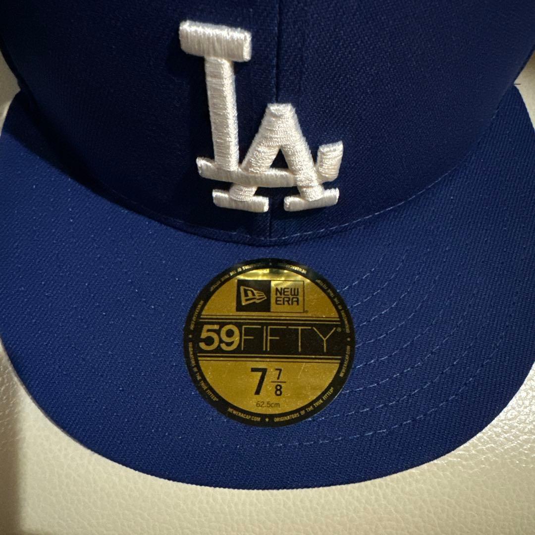 NEW ERA ロサンゼルスドジャース ハンバーガーpins付き　7 7/8