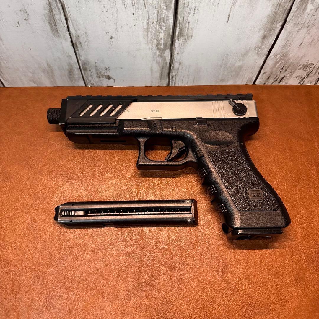 東京マルイ　電ハン　G18C シルバースライド　マウントレイル仕様　【SBD付】