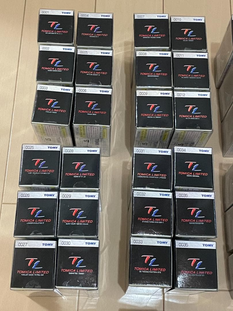 トミカリミテッド◆0001～0051　58台セット◆トミカ　ヴィンテージ