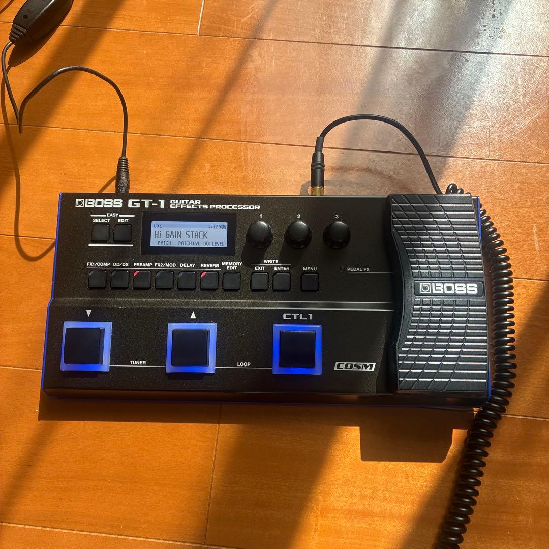 BOSS GT1 ギターエフェクター ACプラグ BOSS GT-1の教科書付
