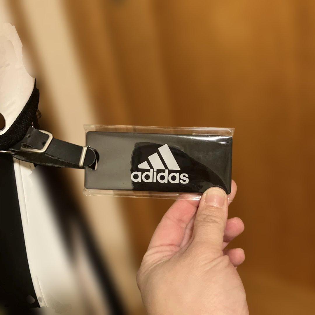 adidas キャディバッグ ホワイト/ブラック/グリーン