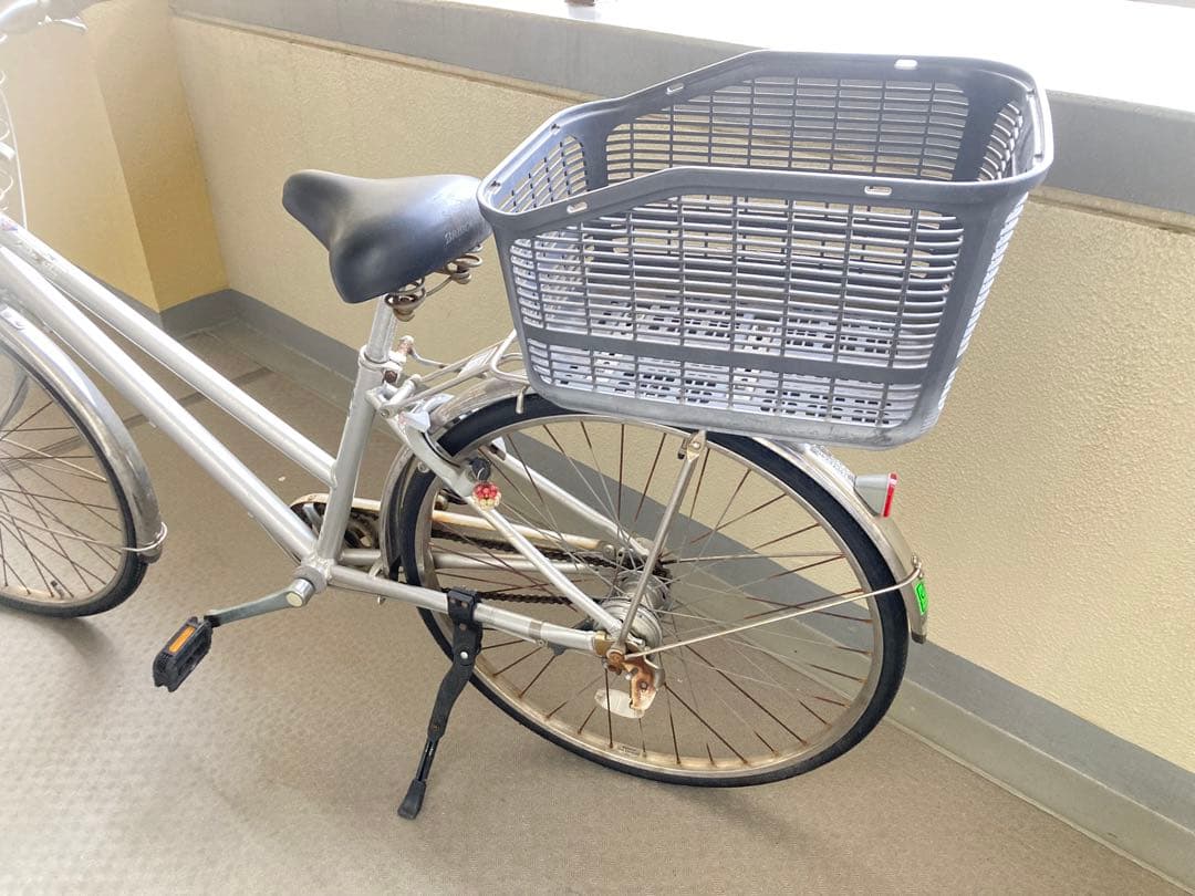 ブリヂストンシルバー 自転車前後バスケット付き