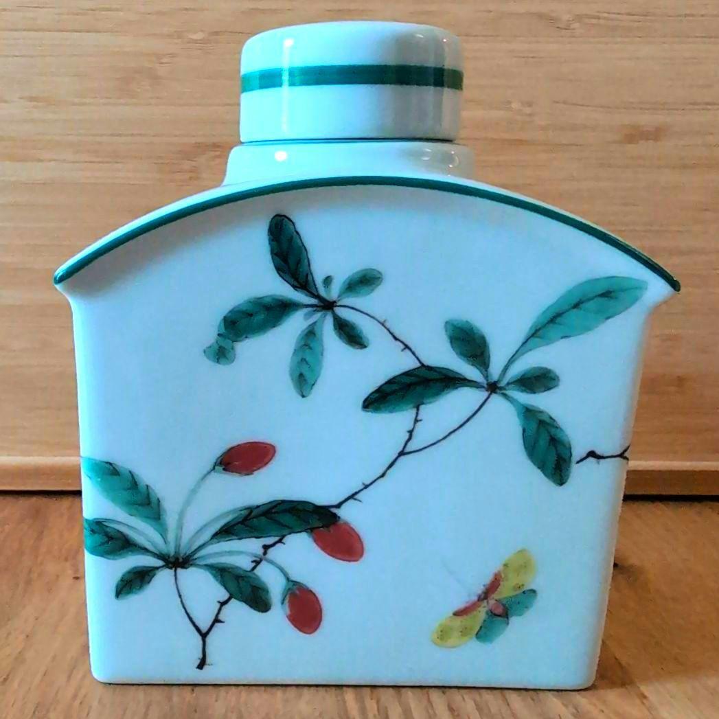 ポルトガル王室御用達メトロポリタン美術館コラボ 陶器 茶入れ ティーキャディ