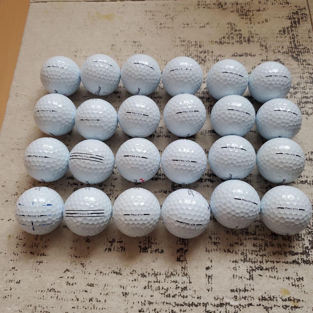 美品Titleist PROV1x2025年式モデルゴルフボール 24個