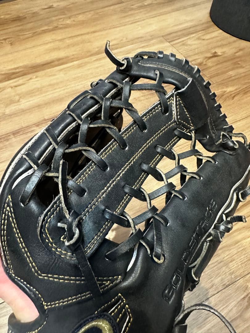 アシックス　ゴールドステージ i-Pro 軟式グローブ 黒　外野手　右投げ