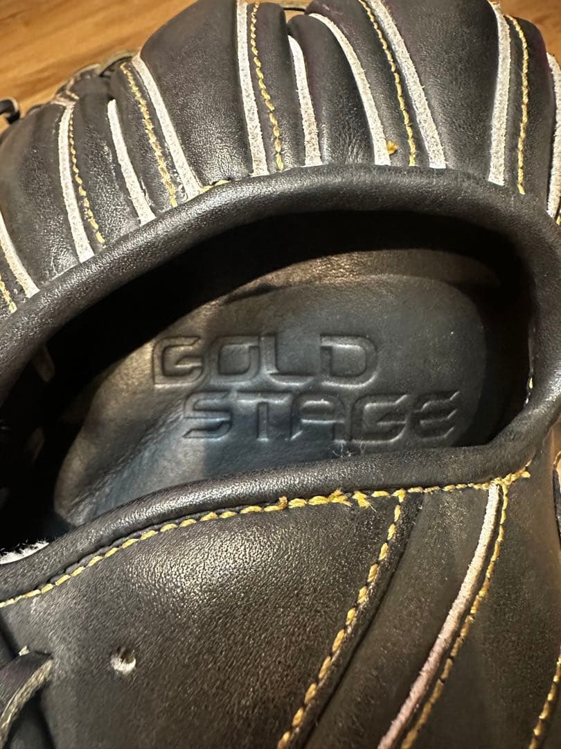 アシックス　ゴールドステージ i-Pro 軟式グローブ 黒　外野手　右投げ