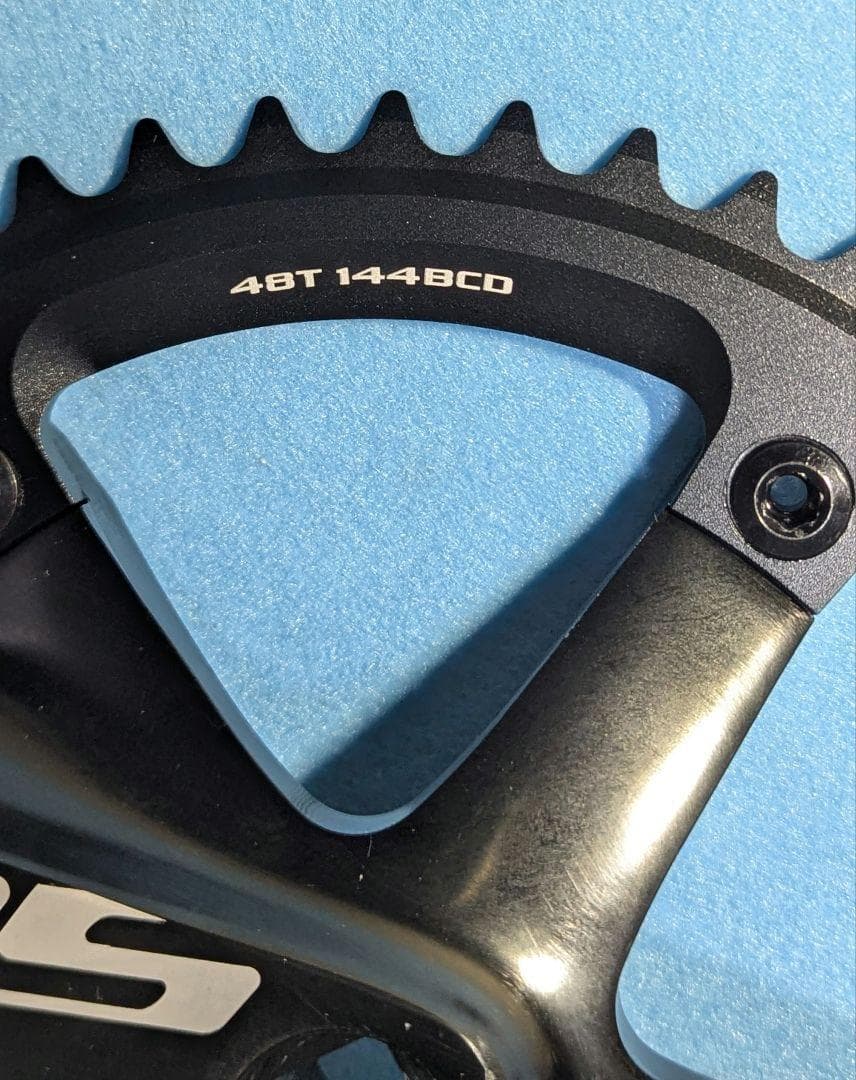 SKEACE スクエアテーパー ピスト用クランクセット 165mm 48T 黒