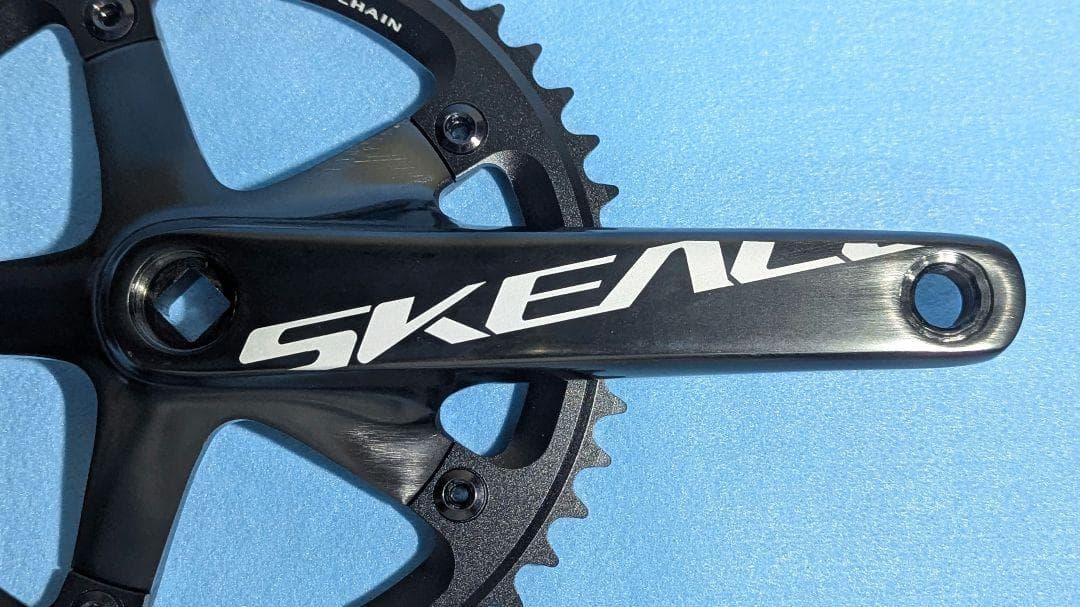SKEACE スクエアテーパー ピスト用クランクセット 165mm 48T 黒