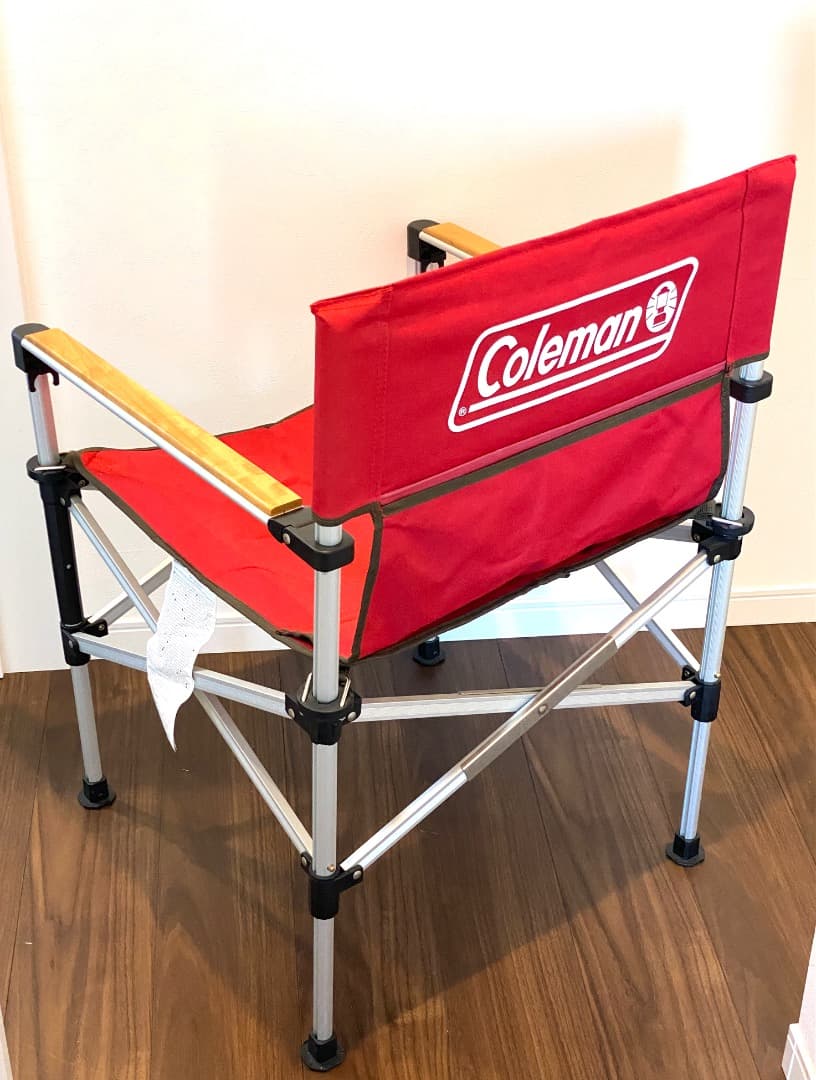 【2脚セット】 Coleman コールマン 2WAYキャプテンチェア 赤/緑