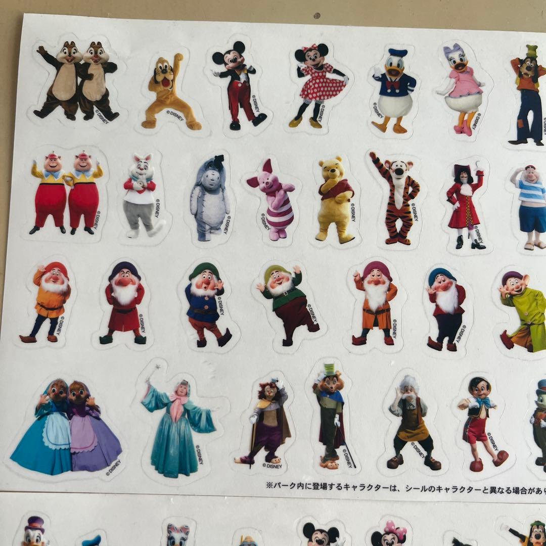 ディズニーリゾート商品キャラクター シールシート