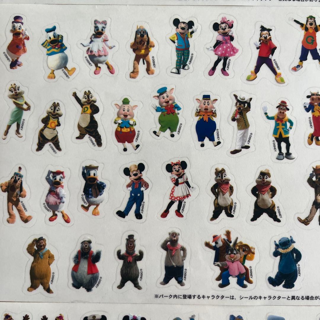 ディズニーリゾート商品キャラクター シールシート