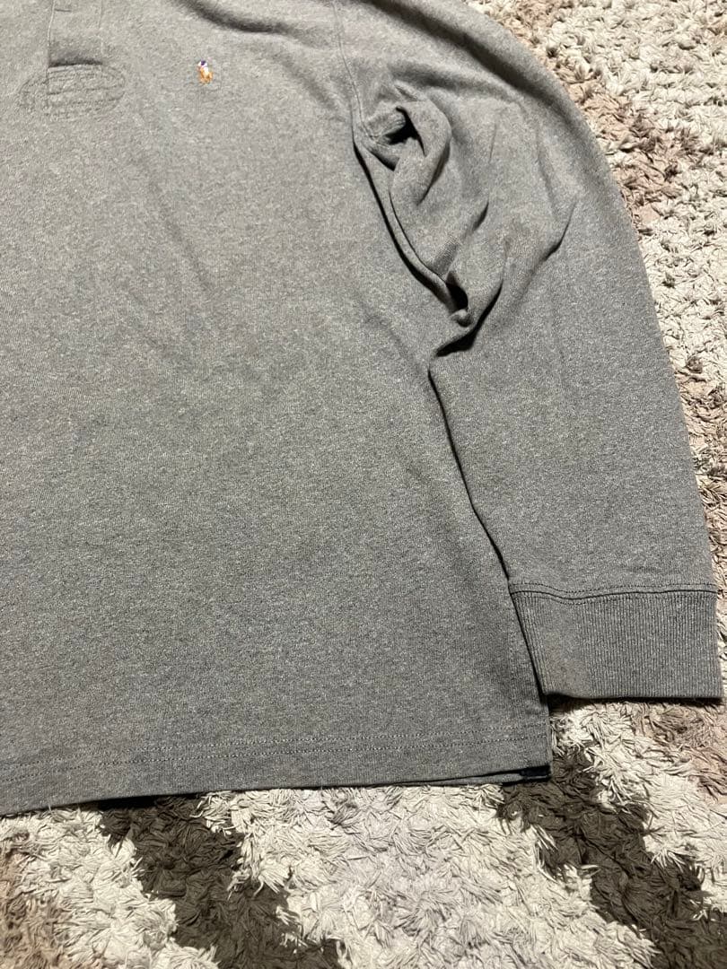 【美品】Polo Ralph Lauren グレー XL 刺繍ロゴ