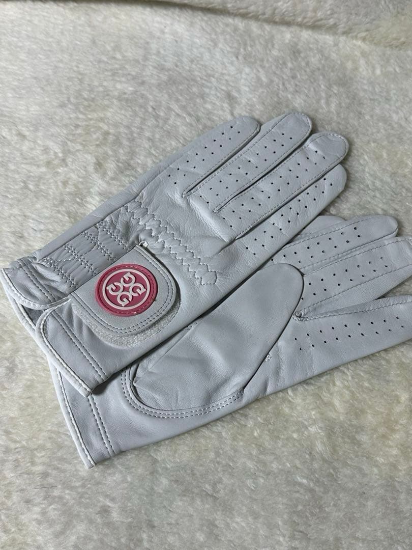 【G/FORE】新品未使用 ゴルフグローブ Mサイズ ホワイト 羊革