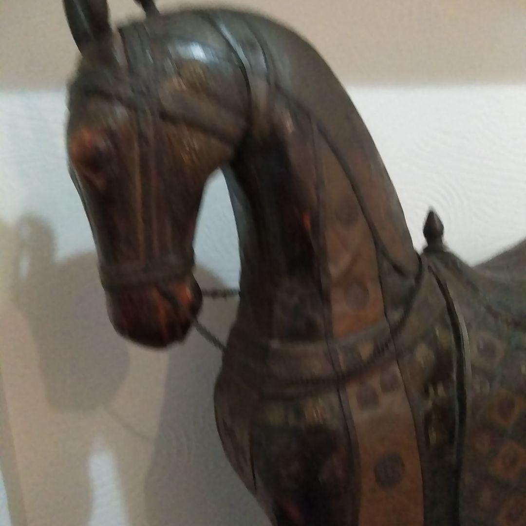 木製　馬の置物　アンティークインテリア