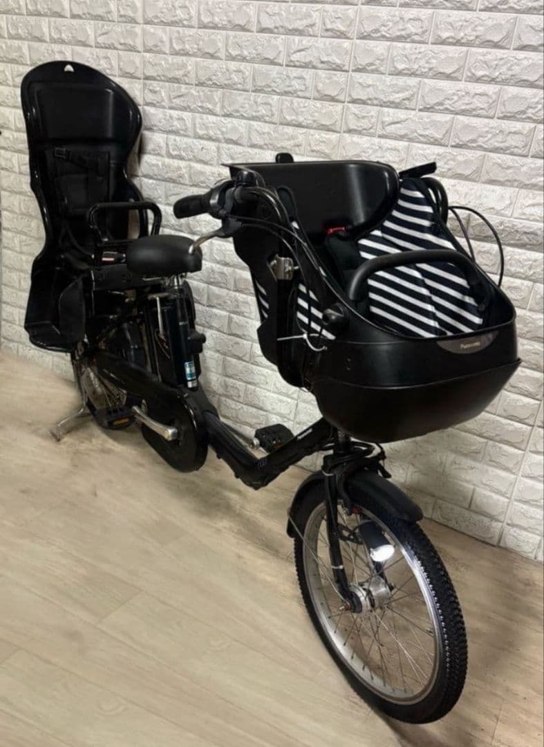 ✨美品✨大容量8Ah✨室内保管✨パナソニック ギュット子供乗せ電動自転車✨