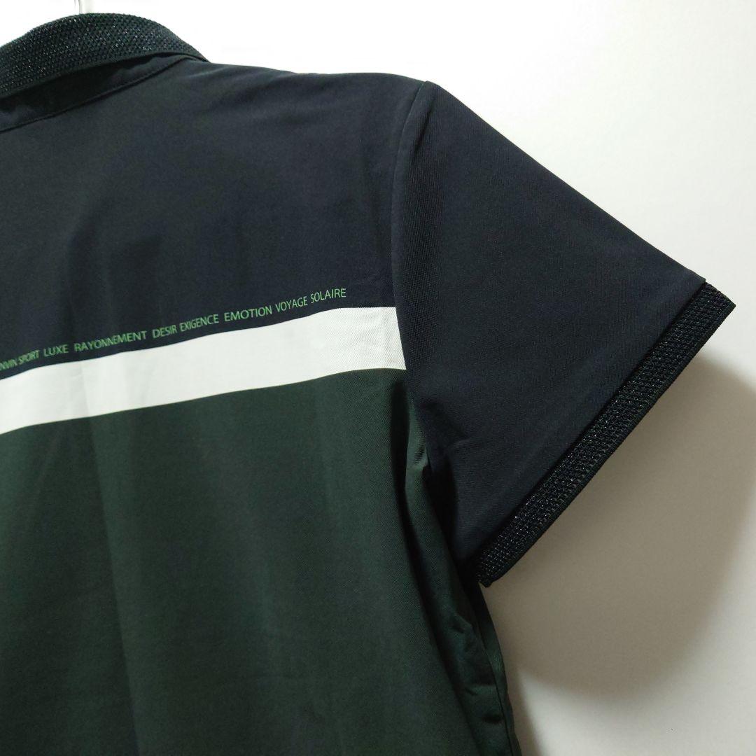 LANVIN SPORTランバン ブラックカーキ ポロシャツ 38【美品】