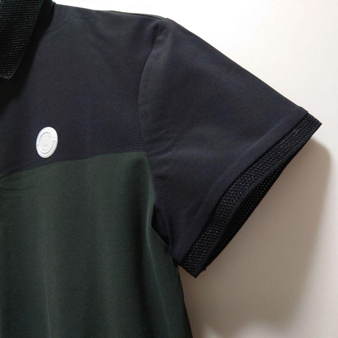 LANVIN SPORTランバン ブラックカーキ ポロシャツ 38【美品】