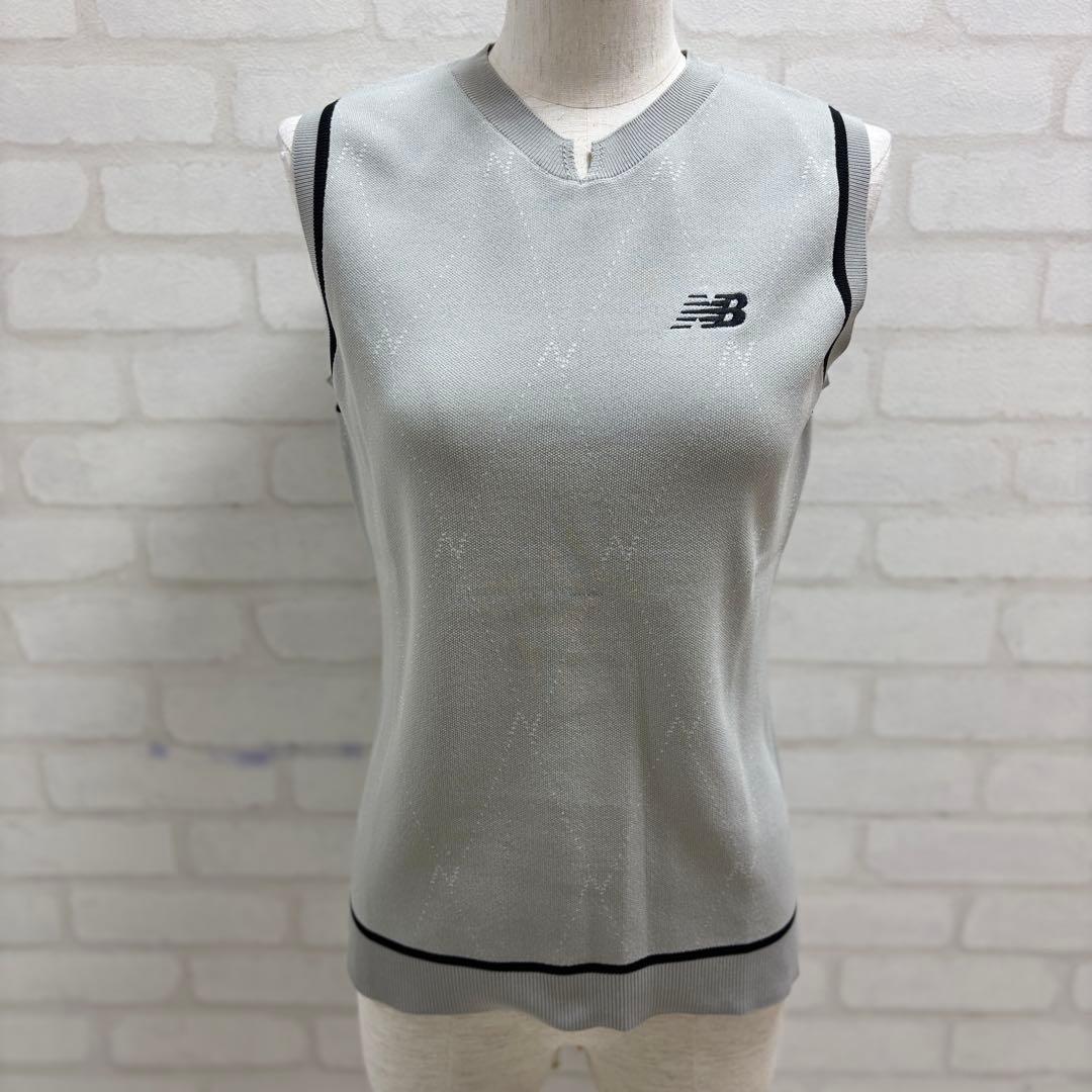 ★美品★ New Balance ゴルフウェア レディース グレー ベスト M