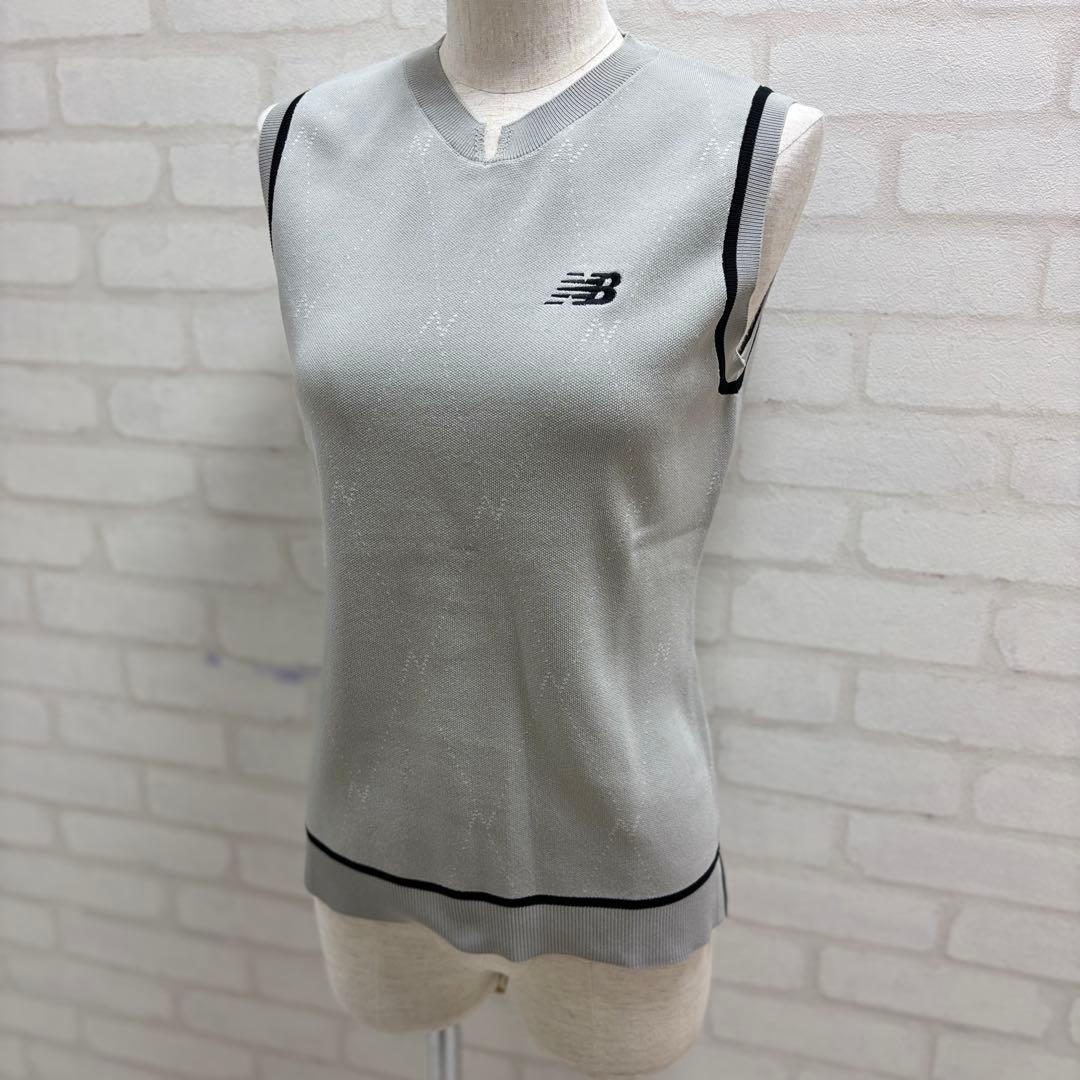 ★美品★ New Balance ゴルフウェア レディース グレー ベスト M