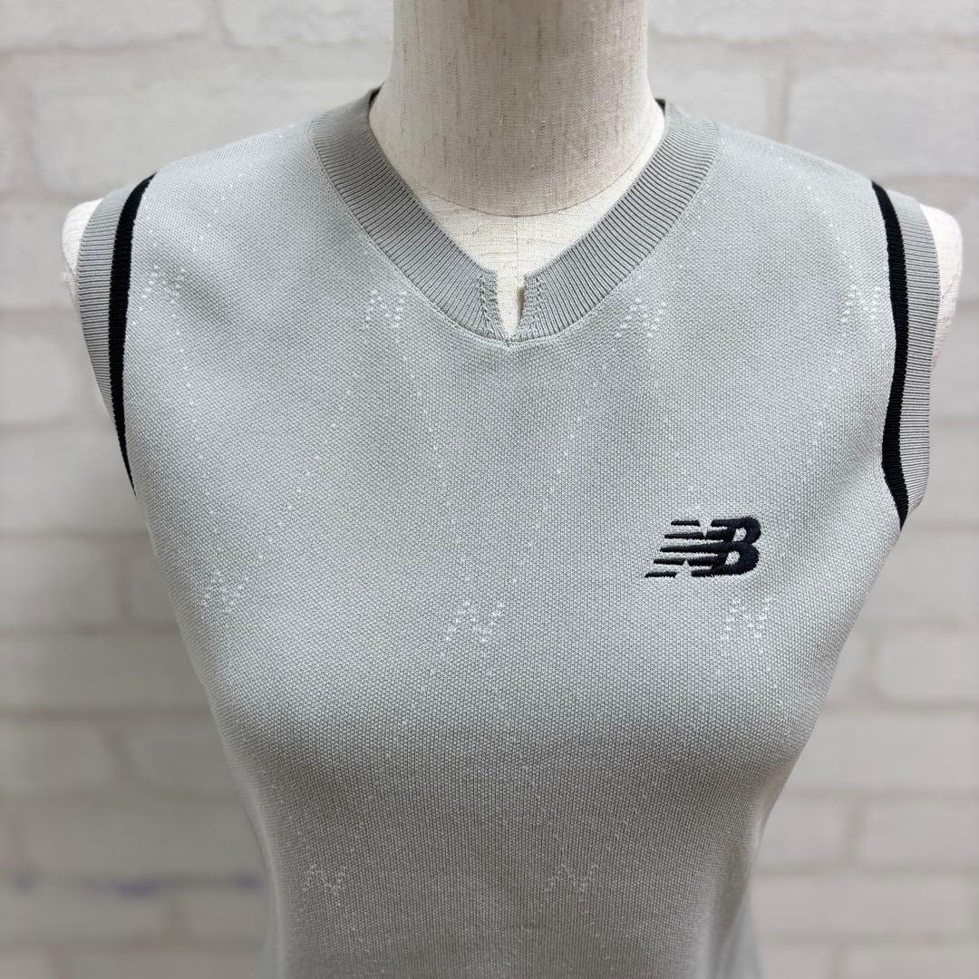 ★美品★ New Balance ゴルフウェア レディース グレー ベスト M