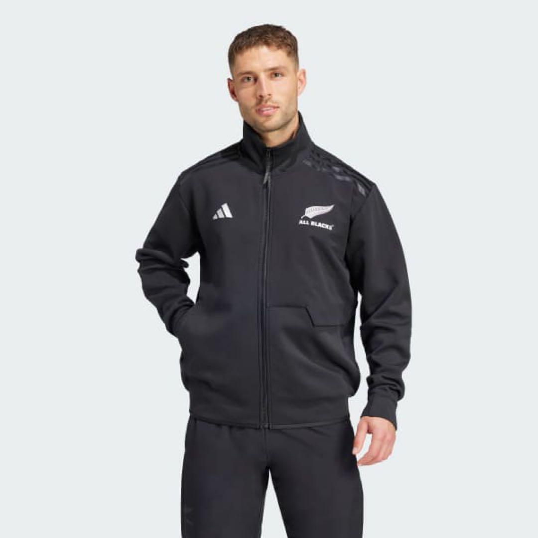 新品 アディダス ADIDAS オールブラックス ラグビー アンセムジャケットM