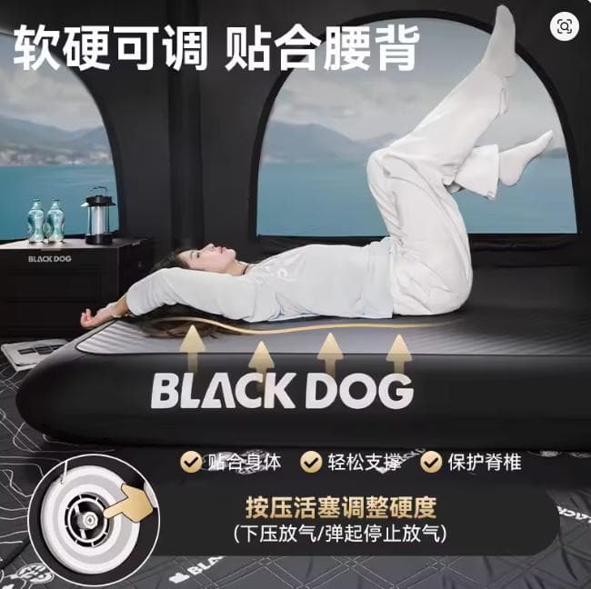 【おまけ付】BLACKDOG エアベッド マットレス ダブルサイズ