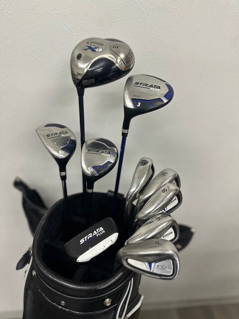 Callaway セット STRATA キャディバッグ レフティ 左 初心者