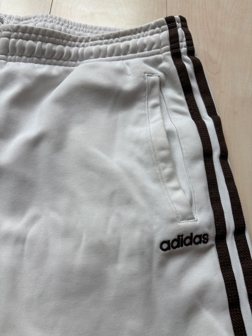 【ビンテージ・レア物】adidas ジャージ 上下　ホワイト/ブラウン