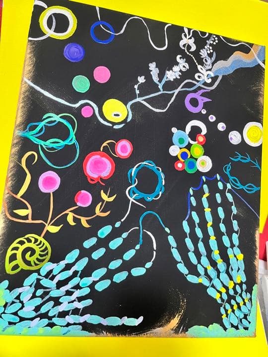 絵画　宝石