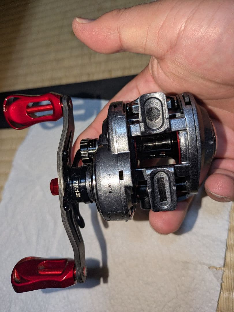 アブガルシア　レボ　 REVO LT7-L 左ハンドル　ハンドル・スプール交換品