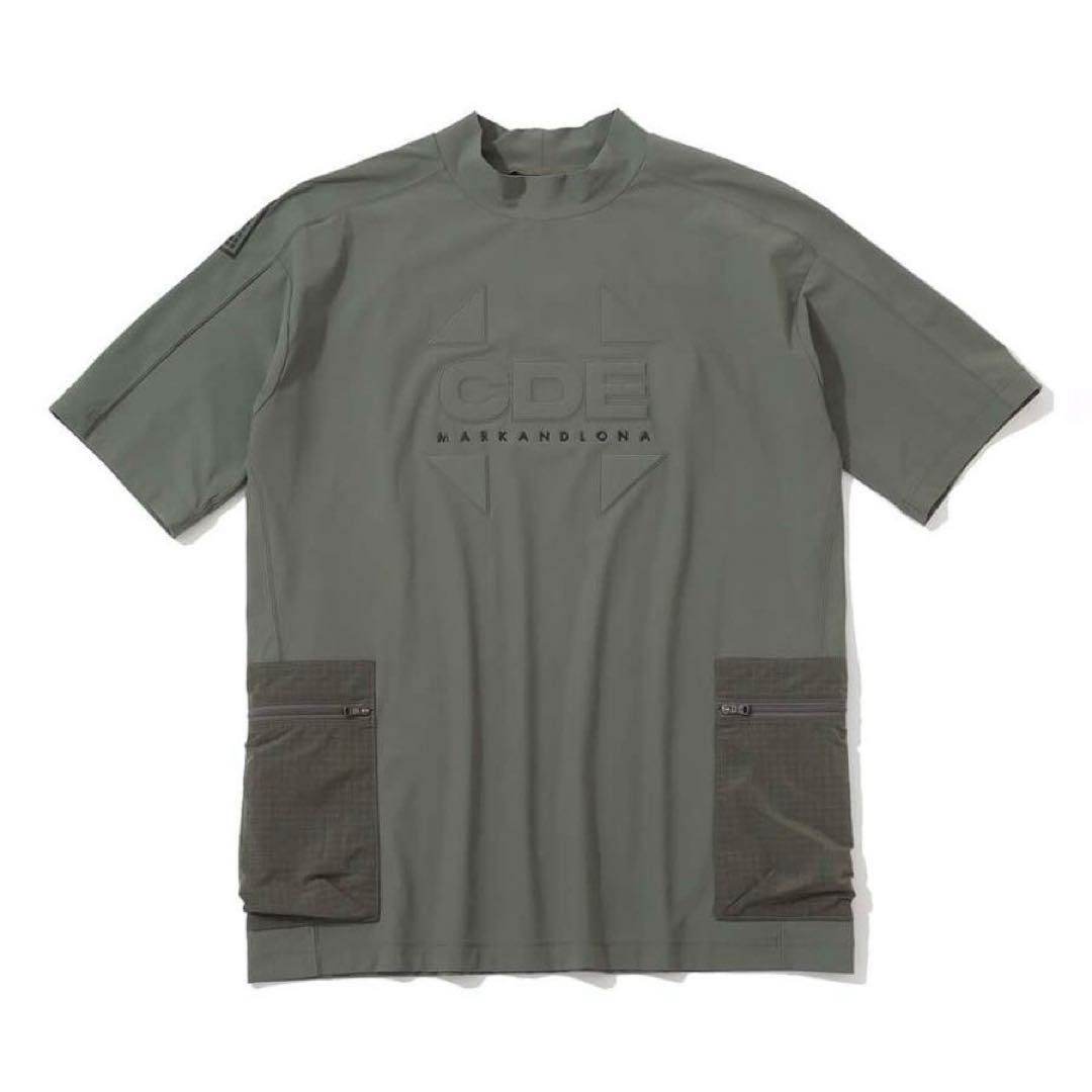 新品 ★ MARK&LONA モックネック シャツ マーク&ロナ カーキ 正規品