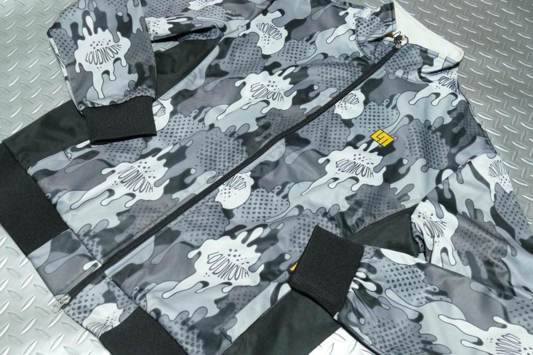★秋冬★ラウドマウスゴルフ★ボンディングブルゾン★LL★コミカルブロットBK