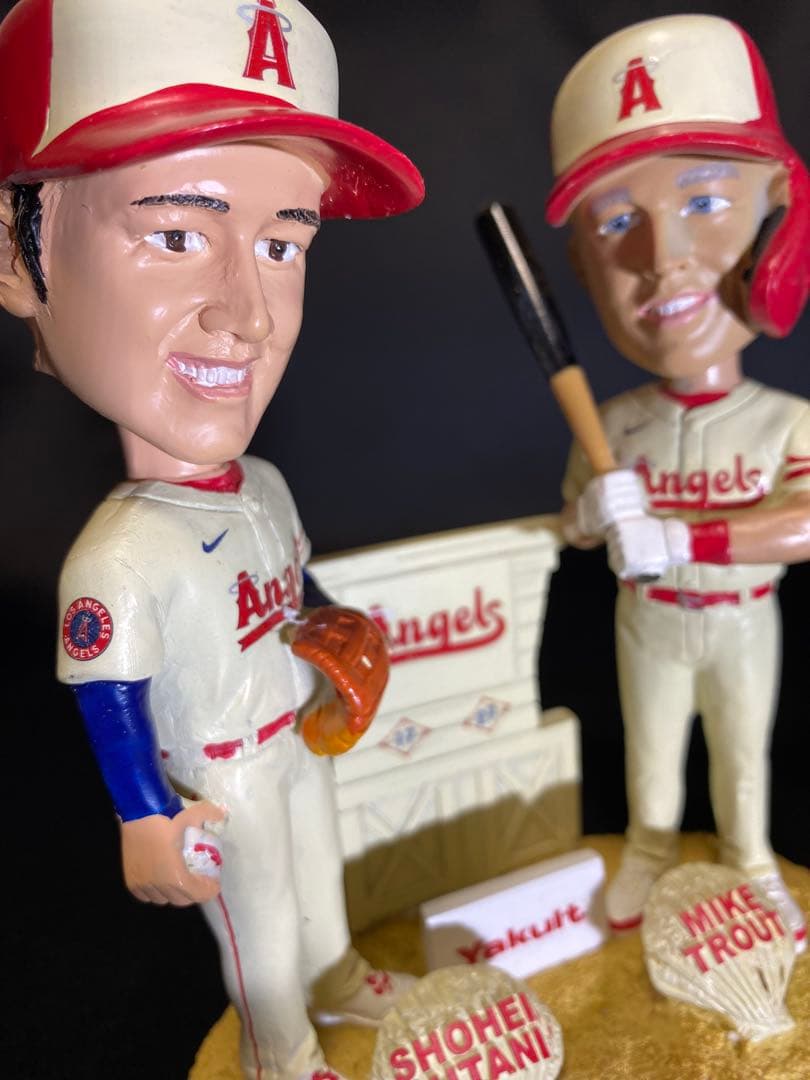 大谷翔平 マイクトラウト ボブルヘッド 2023/07/01 当日チケット付！