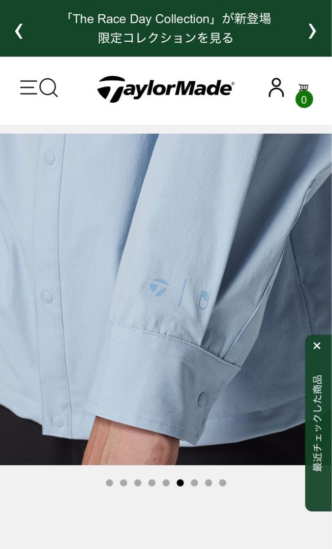 TaylorMade × UNITED ARROWS　オーバーサイズシャツ