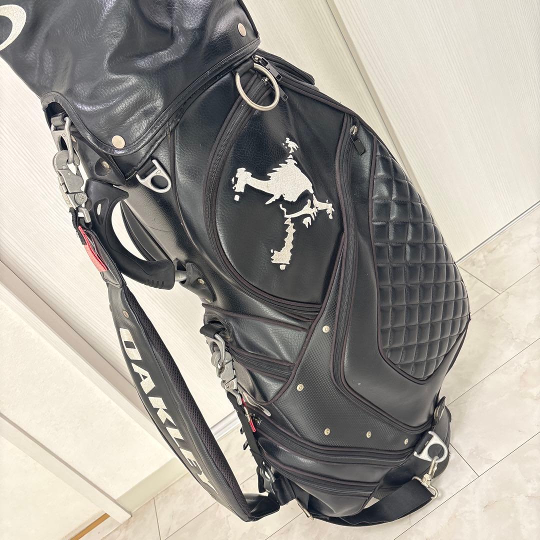 美品 OAKLEY オークリー SKULL キャディバッグ 3点式　ブラック