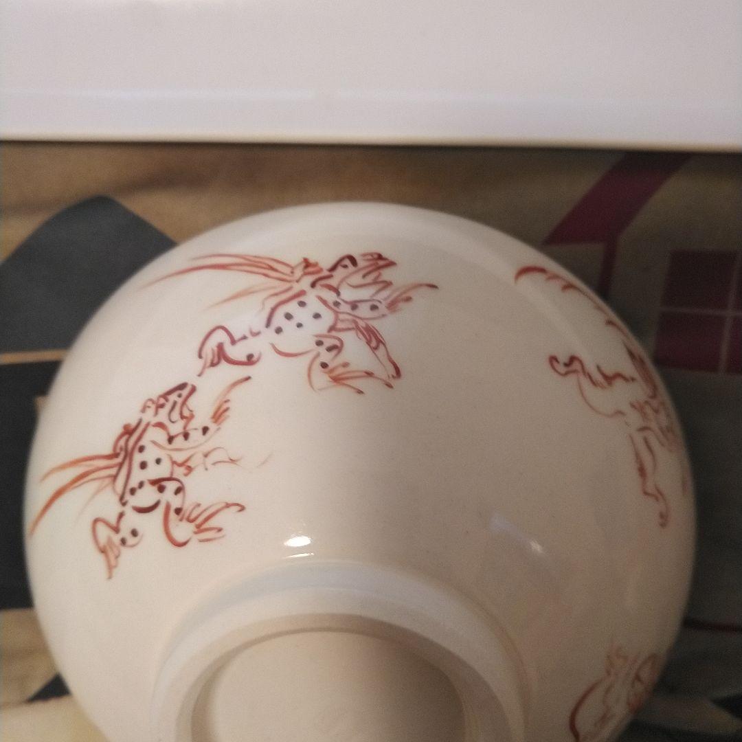 お値下げ可能品　鳥獣戯画　高山寺（赤塗り）茶碗