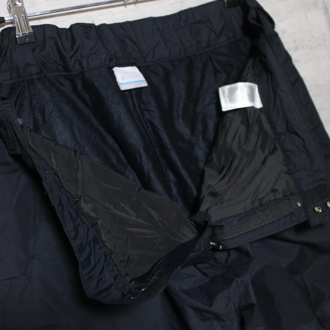 【極美品 極暖 中綿入り】極太バギー【XL】コロンビア スノーパンツ 黒