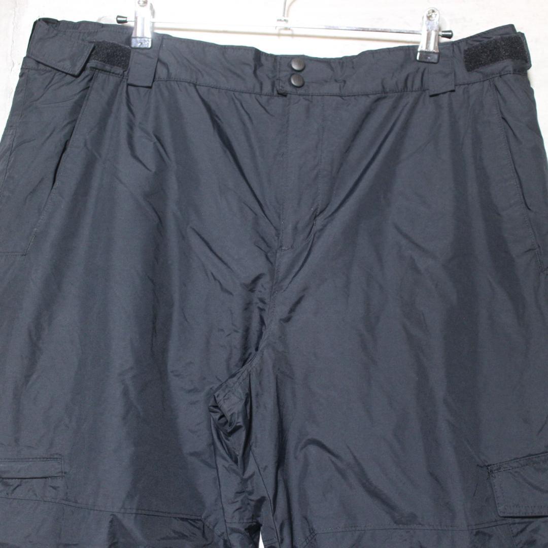 【極美品 極暖 中綿入り】極太バギー【XL】コロンビア スノーパンツ 黒