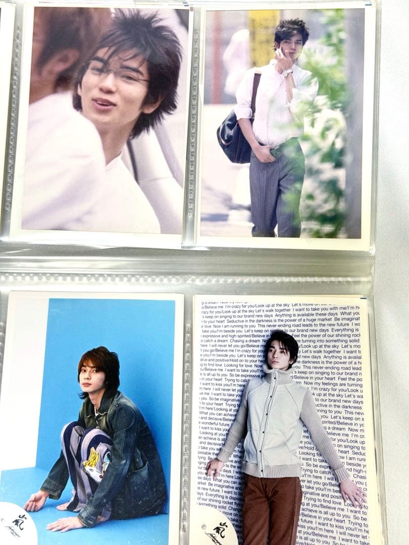 【希少品】嵐　松本潤　公式写真　旧嵐ロゴ　デビュー初期　制服