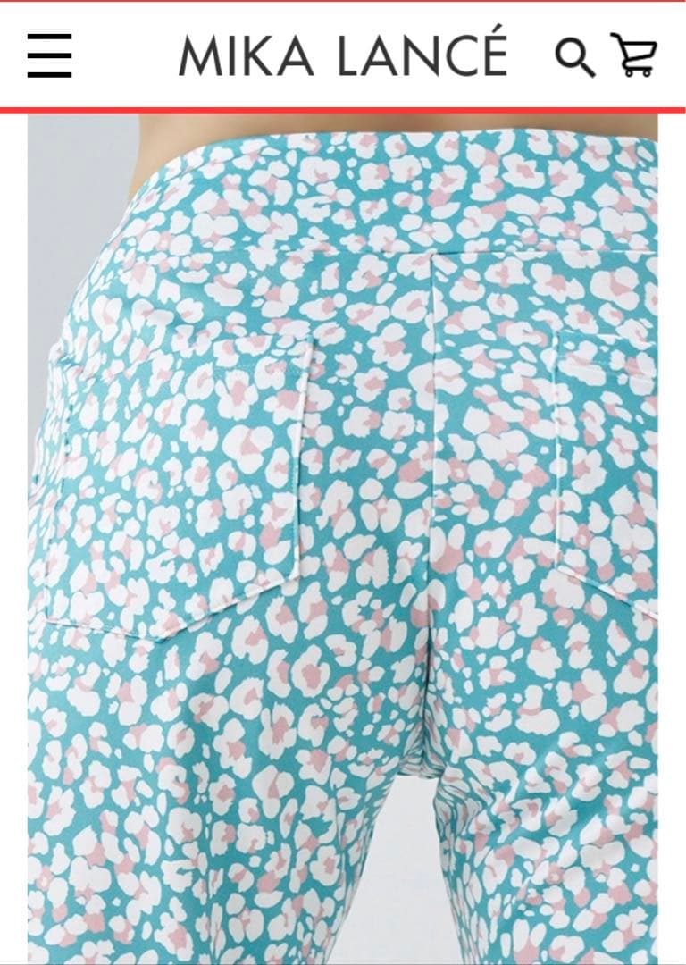 お値下　新品　股下７９cm ミカランセ　サクラ　 フィットネス　カーゴパンツ