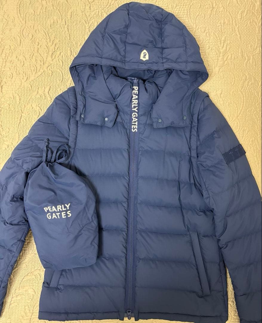 【定価5万円】新品 パーリーゲイツ　2WAYブルゾン　ネイビー／サイズ5