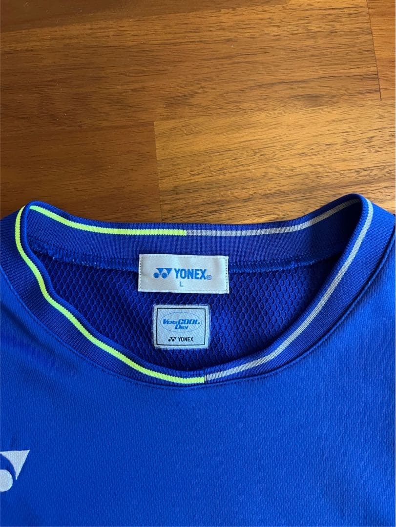 YONEX バドミントン・ソフトテニスゲームシャツLサイズ 青