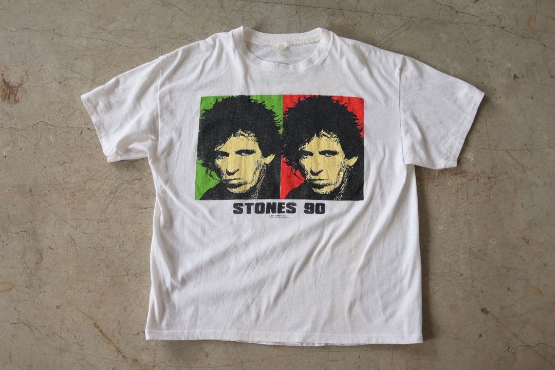 90'S ローリングストーンズ キースリチャーズ Tシャツ 白