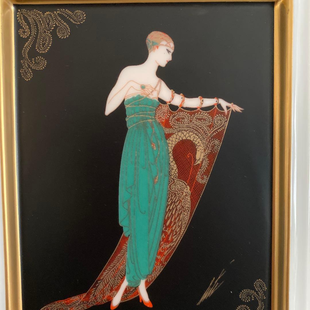 ERTE アートプレート 女性イラスト
