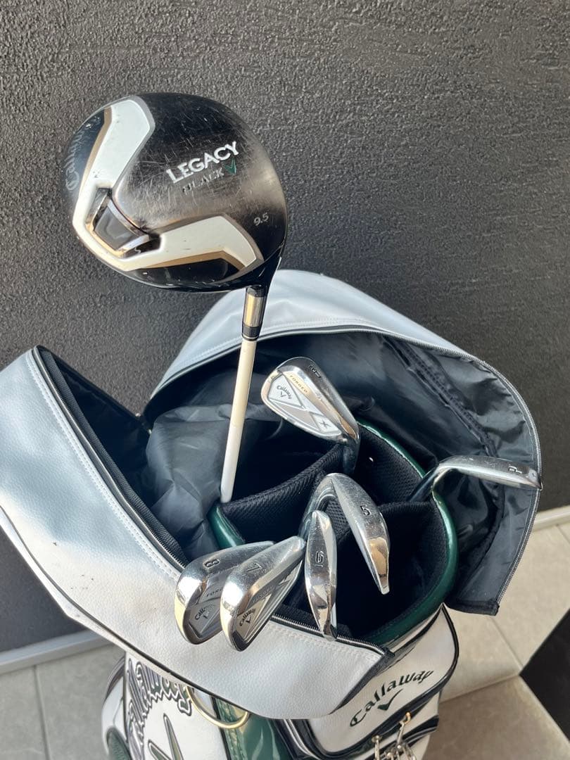 Callaway キャディバッグ 白 ゴルフクラブセット付き