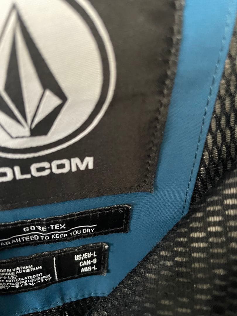 VOLCOM GORE-TEX スノーボードパンツ ブルーＬサイズ
