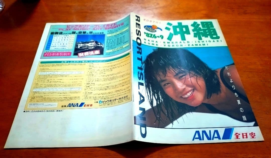 石田ゆり子 87年ANAパンフレット おまけ付