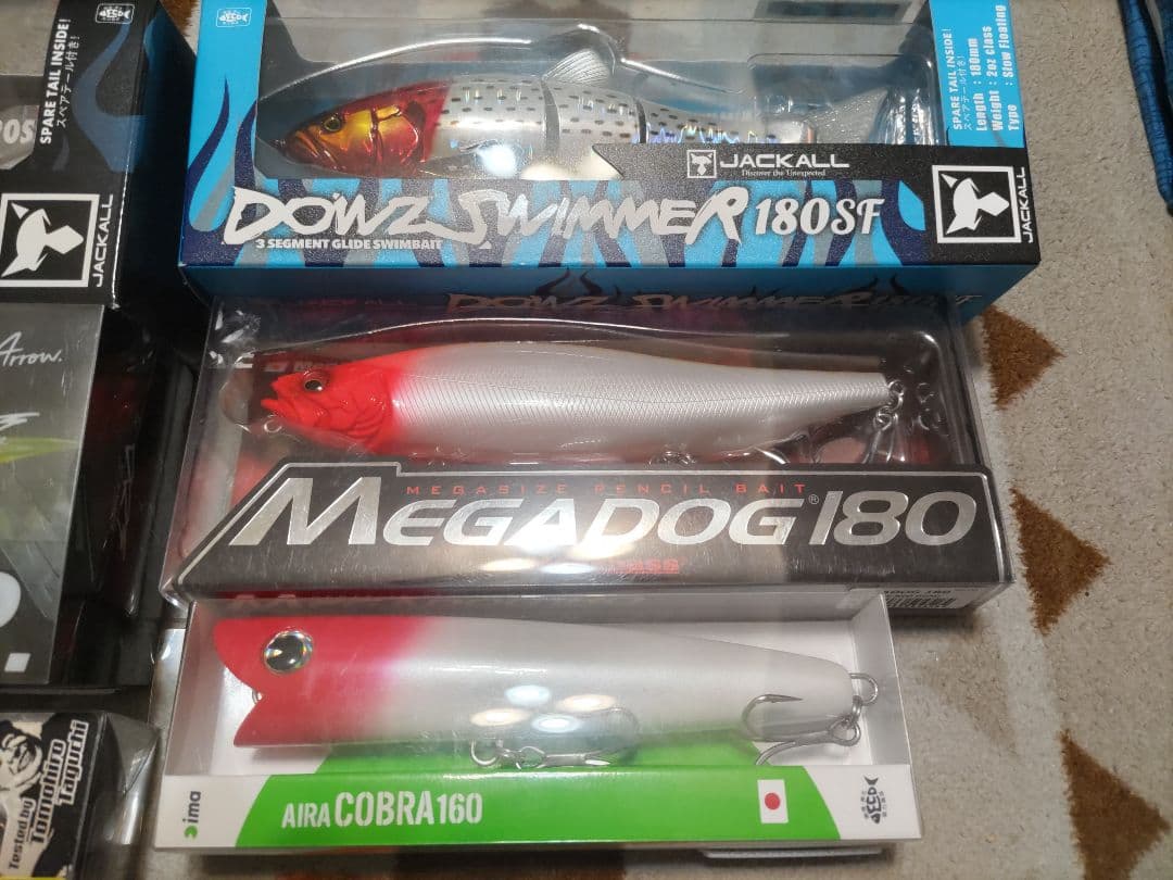 ダウズスイマー、メガドッグ新品未開封 ビッグベイト ルアー 6点セット
