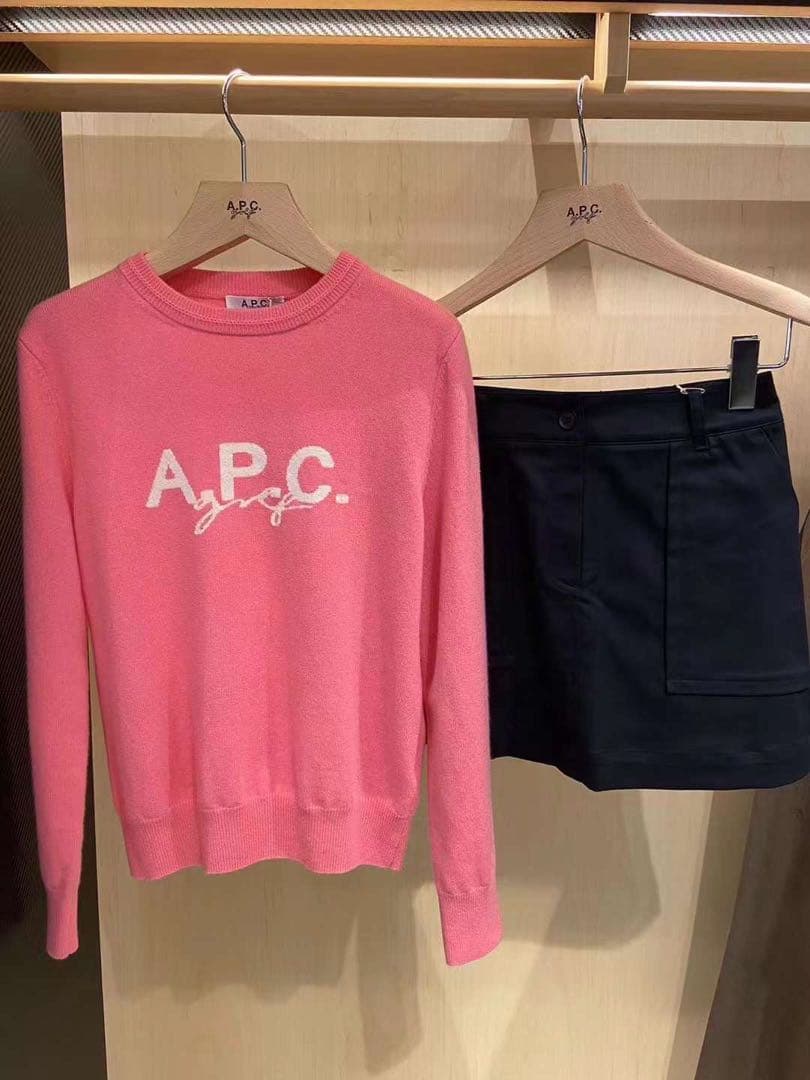 ゴルフウェア レディース 女性用 カシミア ニット セーターピンクグレーSML